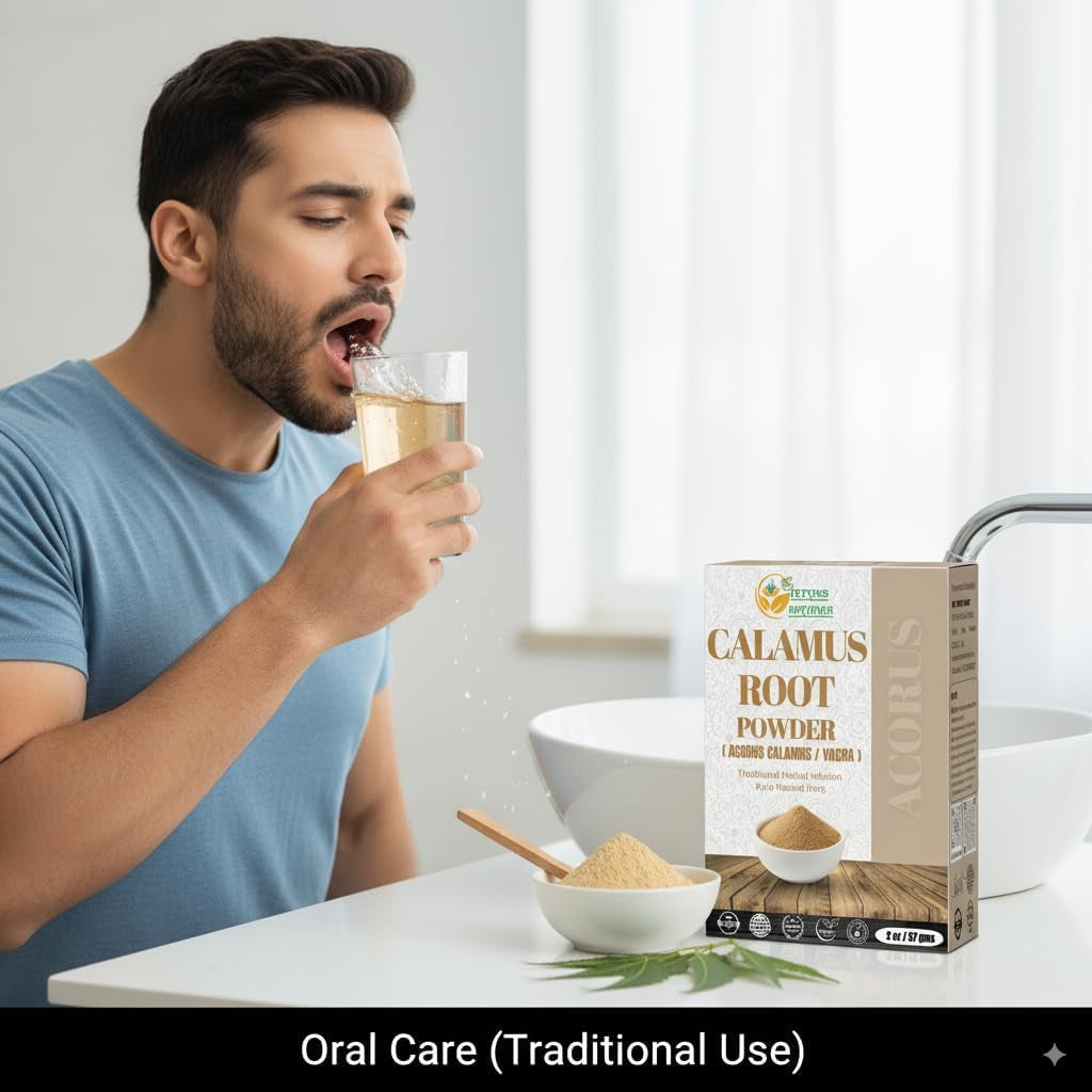 Herbs Botanica Calamus Powder 100% Pure & Organic Acorus Calamus Root Powder for Herbal Tea, Wellness & DIY Use Finely Ground, Non-Gmo & Additive Free 2 Oz Pack