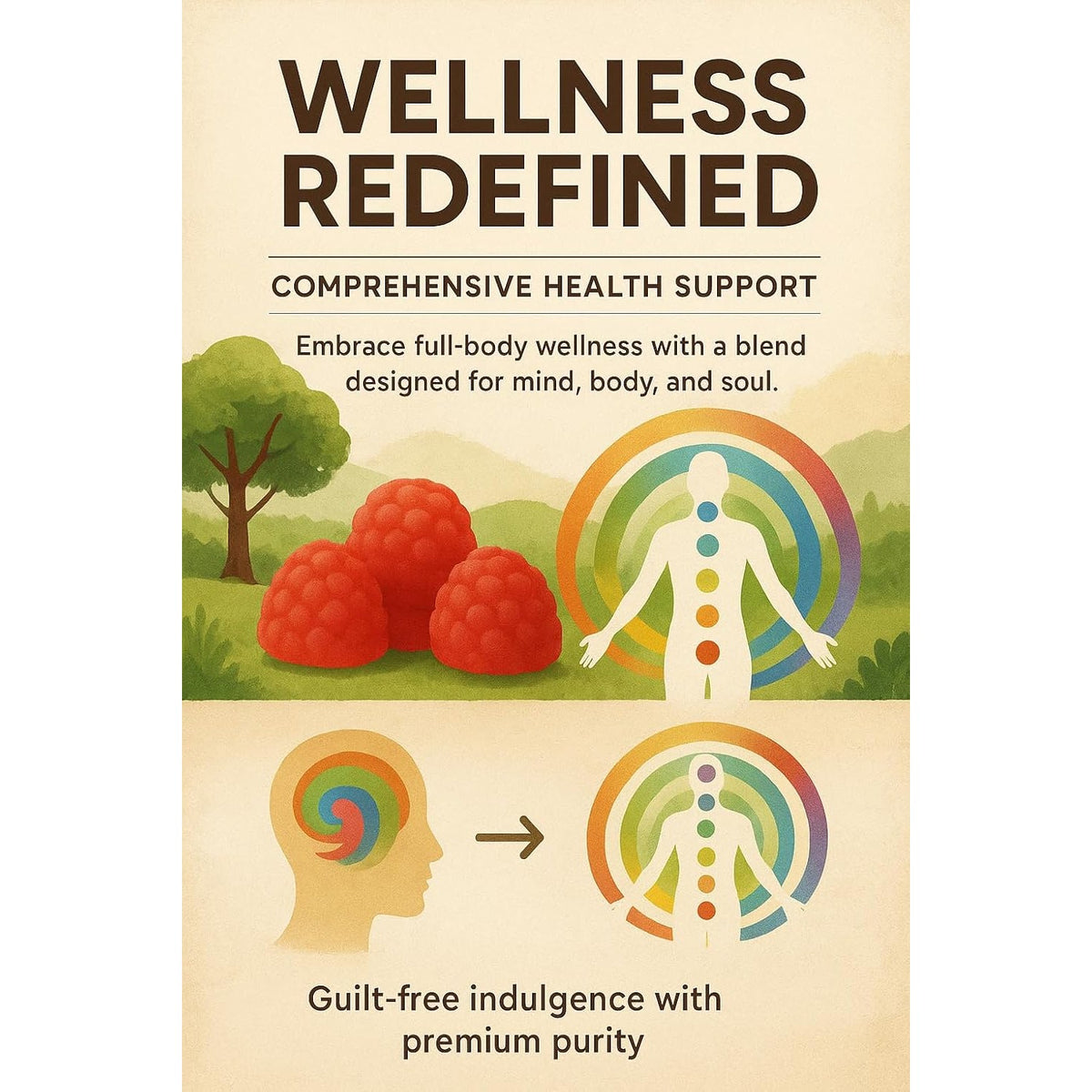 Sugar Free Neuropathy Support Gummies for Nerve – Enhanced Nerve Health, Regeneration, Cognitive Support with Vitamin B1, B6, B12, Magnesium, ALA, Turmeric, Coq10 & More