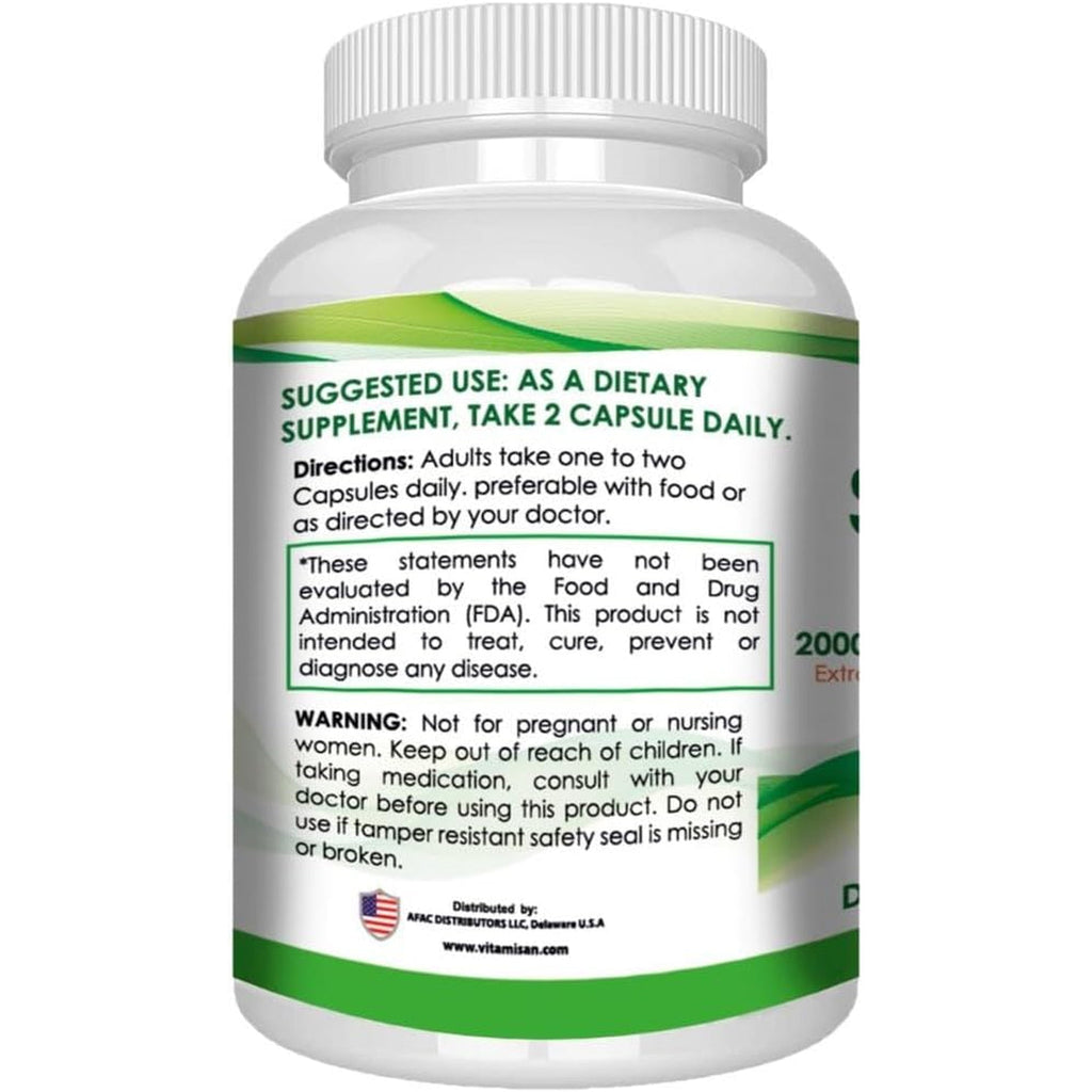 Graviola Soursop Guanabana Extract Anamu Llanten Natural Dietary Supplement. Leaf & Fruit Extract 90 Capsules Non-Gmo