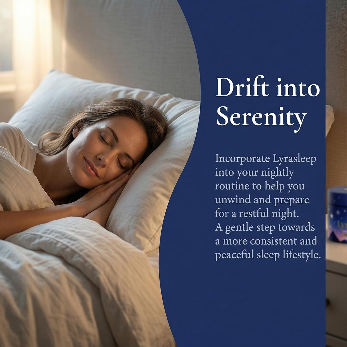 Lyrasleep Gummies - Nighttime Relaxation & Sleep Support Supplement with L-Theanine & Botanical Blend, Calm & Restful Sleep Formula, Berry Flavor - 60 Gummies