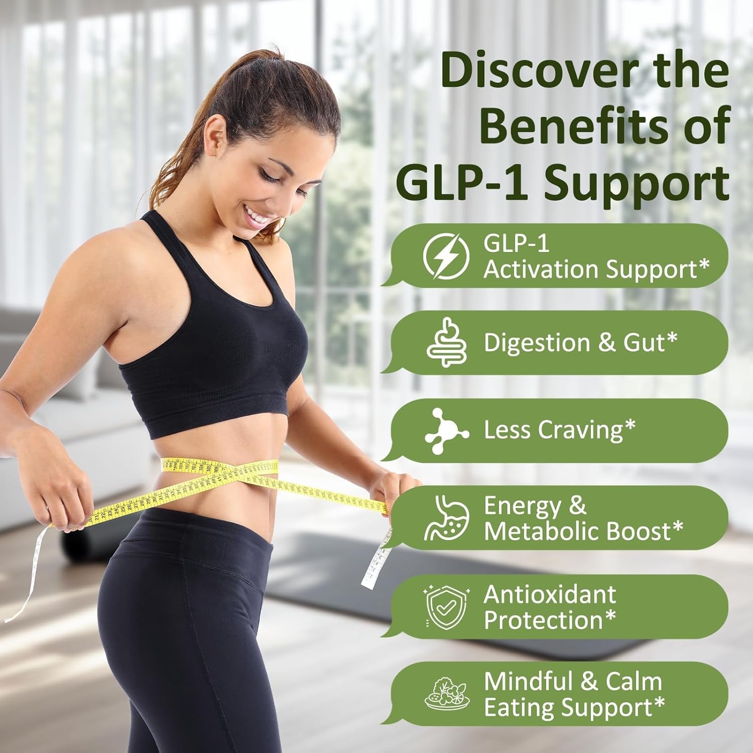 GLP1 Supplement | GLP Gummies Activates GLP-1 & AMPK with Akkermansia Probiotics, Berberine&More,Gut Health, Energy & Metabolism - 1 Pack, 90 Gummies