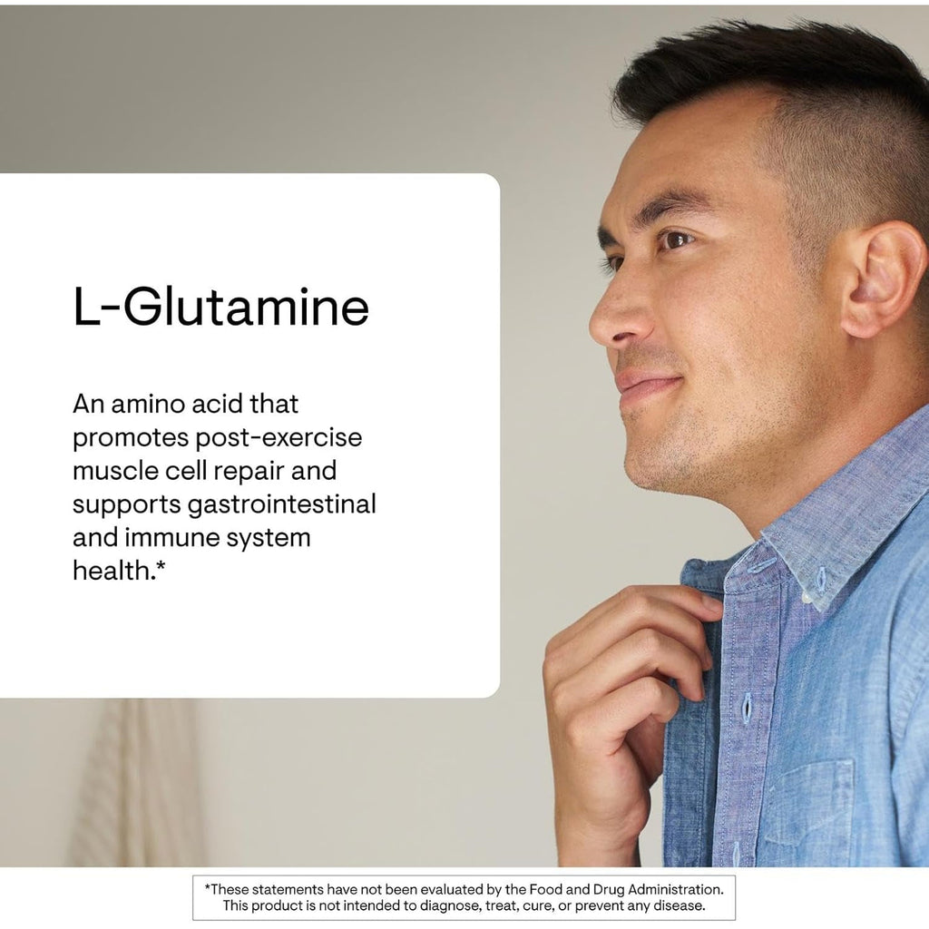 THORNE - L-Glutamine - Amino Acid Supplement for Immune System & GI Health - Promotes Post-Exercise Muscle Cell Repair* - Third-Party Certified - Gluten, Dairy & Soy-Free - 90 Capsules