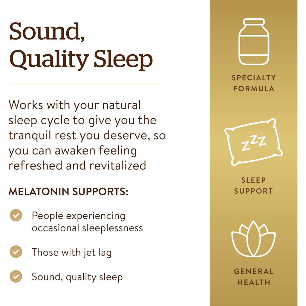 Solgar Melatonin 5 Mg, 120 Nuggets - Helps Promote Relaxation & Rest - Clinically Studied Melatonin - Vegan, Gluten Free, Dairy Free, Kosher - 120 Servings