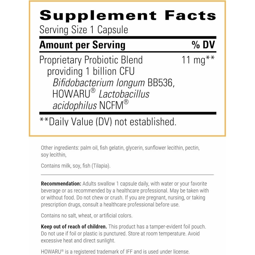 Integrative Therapeutics Probiotic Pearls - Daily Digestive Supplement for Gut Health Support* - Probiotic Capsules for Immune Health Support* - Soy-Free - 90 Count (90 Servings)