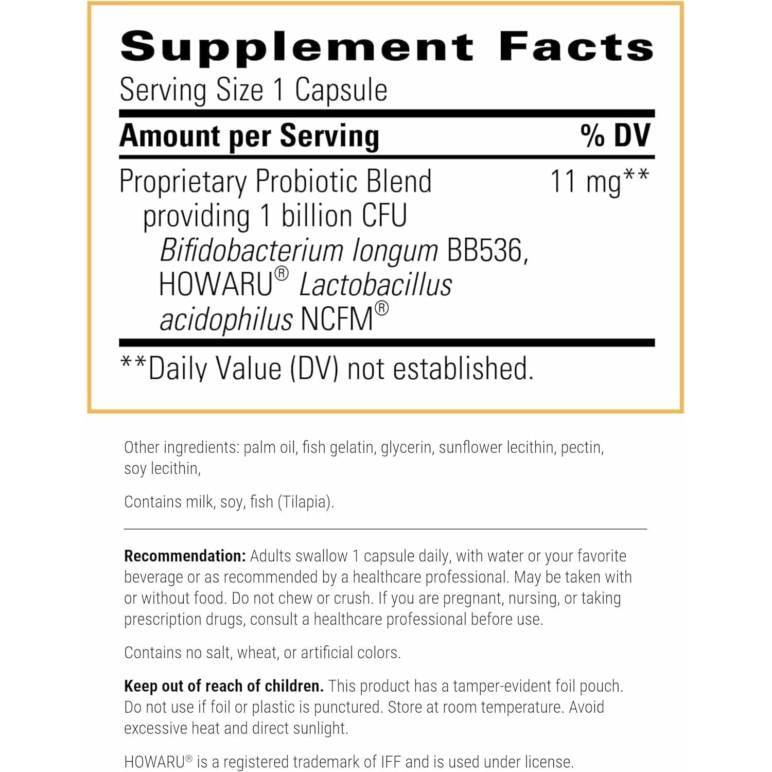 Integrative Therapeutics Probiotic Pearls - Daily Digestive Supplement for Gut Health Support* - Probiotic Capsules for Immune Health Support* - Soy-Free - 90 Count (90 Servings)