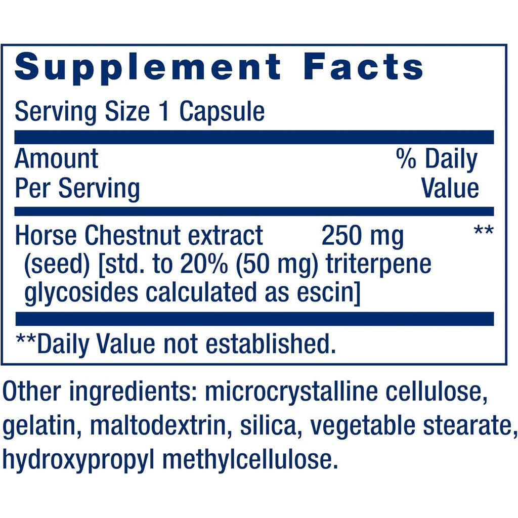 Life Extension Venotone – Standardized Horse Chestnut – Promotes Healthy Fluid Balance – Gluten-Free, Non-Gmo – 60 Capsules