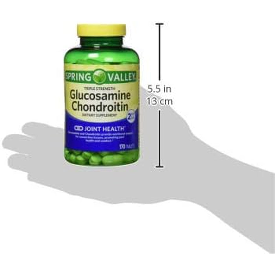 Spring Valley - Glucosamine Chondroitin, Triple Strength, 340 Tablets, Twin Pack