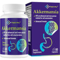 300 Billion AFU Akkermansia Muciniphila - a Live Probiotics for Women Men, Supports GLP-1 Digestive Gut, Immune & Overall Health, Enhances Gut Digestive Lining Function, 60 Count (Pack of 1)