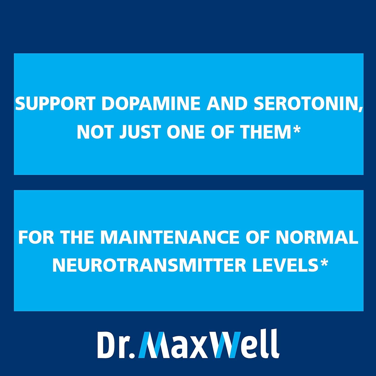 Dr. Maxwell Serotonin and Dopamine Supplements, Better than Dopamine or Serotonin Support Only. Helps Maintain Normal Neurotransmitter Levels. Mucuna Pruriens, 5-HTP, 60 Capsules Women Men