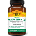 Country Life Quercetin 500Mg Capsules with Vitamin D3 800 IU – Immune Support Supplement for Adults – Daily Immune Boosters – Quercetin Immune System Boost, 90 Capsules