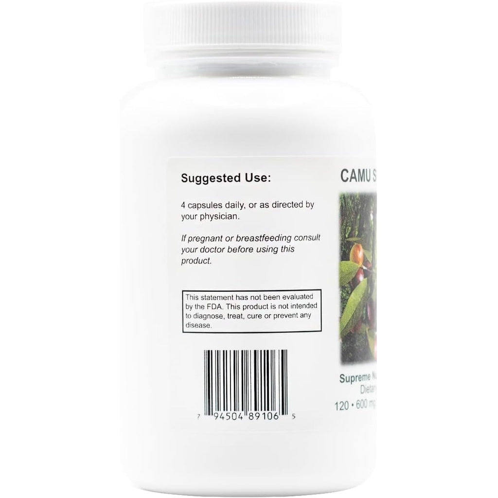 Supreme Nutrition Camu Supreme, 120 Pure Camu Camu Fruit Vegetarian Capsules