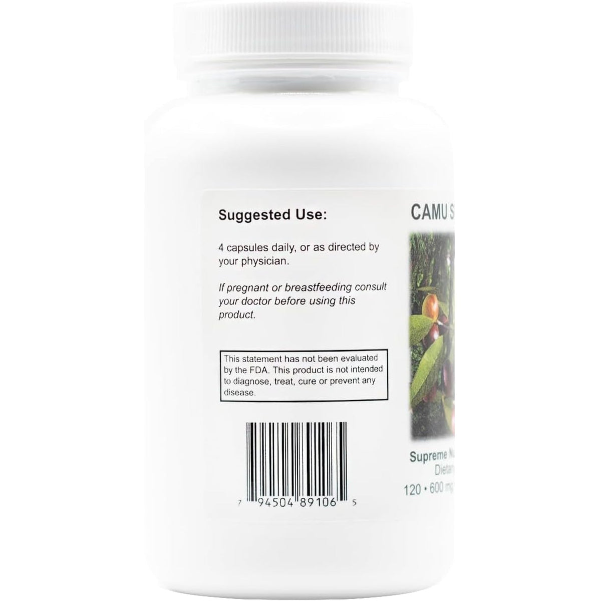 Supreme Nutrition Camu Supreme, 120 Pure Camu Camu Fruit Vegetarian Capsules