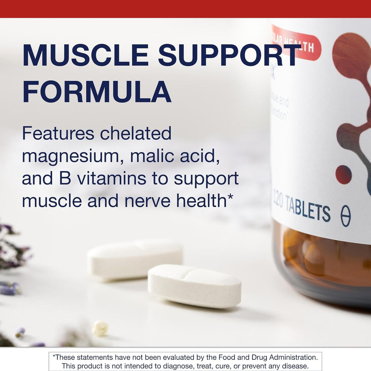 Metagenics Fibroplex - Magnesium, Malic Acid & B Vitamins for Neuromuscular, Bone, Heart & Stress Support* - Chelated Minerals, Non-Gmo, Gluten-Free, Vegetarian - GMP Certified Facility - 120 Tablets