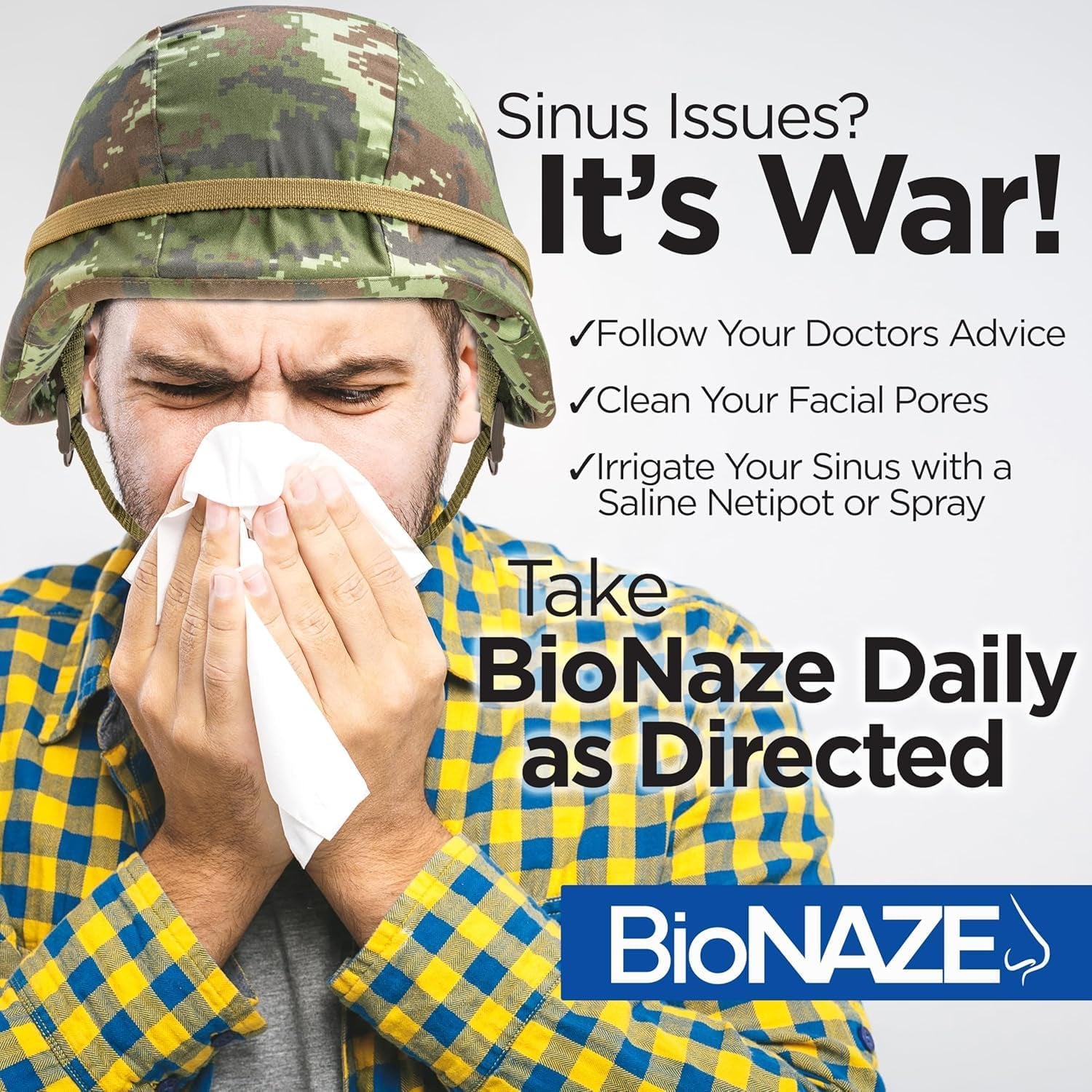 Bionaze Oral Probiotic BLIS K12 & BL-04 for Sinus, Tonsil Stones, Bad Breath, Post Nasal Drip, Throat, Mouth, Teeth & Gut - Improve Oral & Respiratory Health. Clinically Proven Probiotic Strains 30 Ct