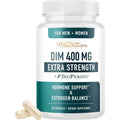 DIM Supplement 400MG Extra Strength | Hormone Balance for Men and Women | Menopause, Acne, Hot Flashes Relief, Prostate & Antioxidant Support | Third-Party Tested, Soy-Free, Gluten-Free | 90 Ct.
