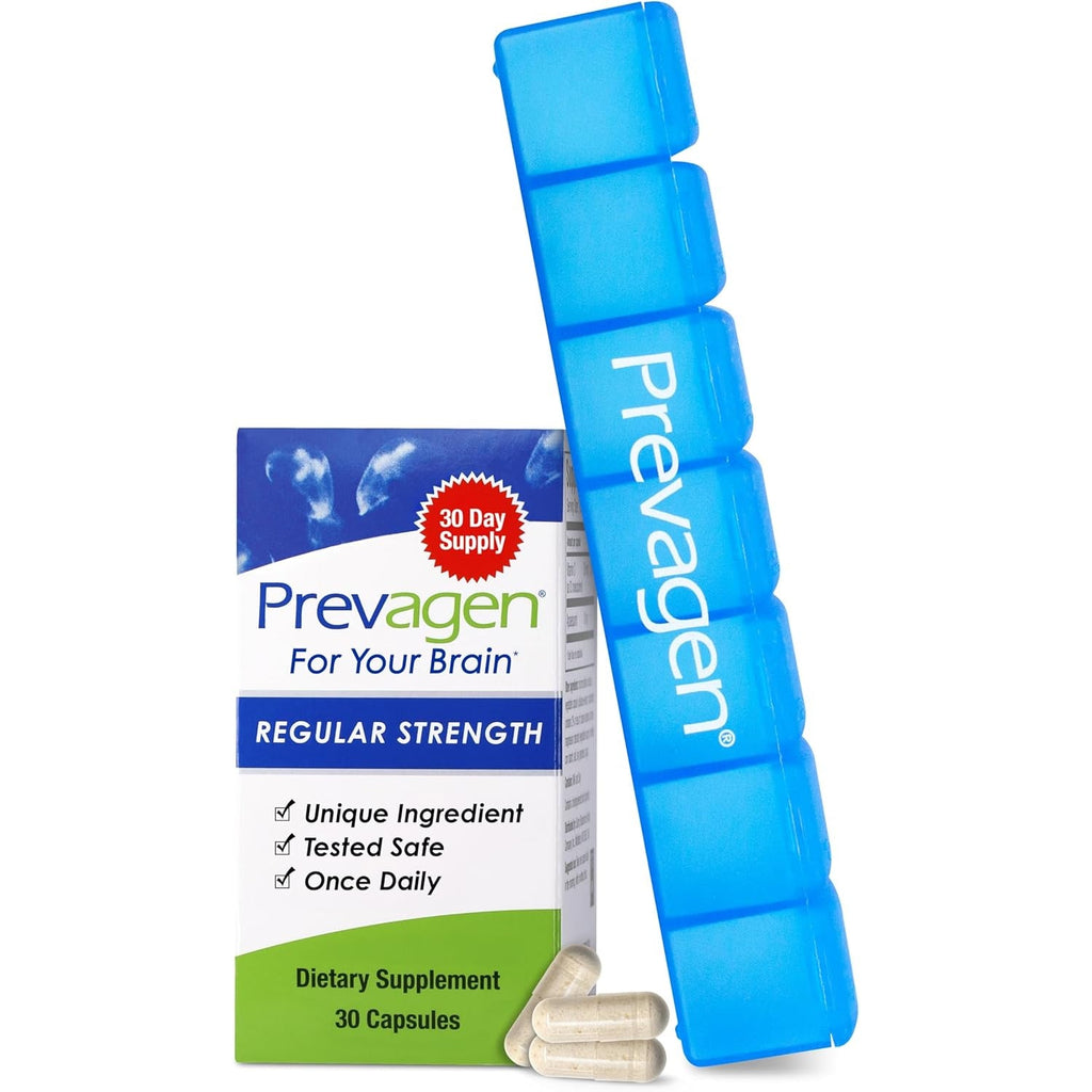 Prevagen Regular Strength - 30 Capsules (1 Month Supply) | Formulated for Your Brain | 10Mg of Apoaequorin plus Vitamin D3 with 7-Day Pill Minder