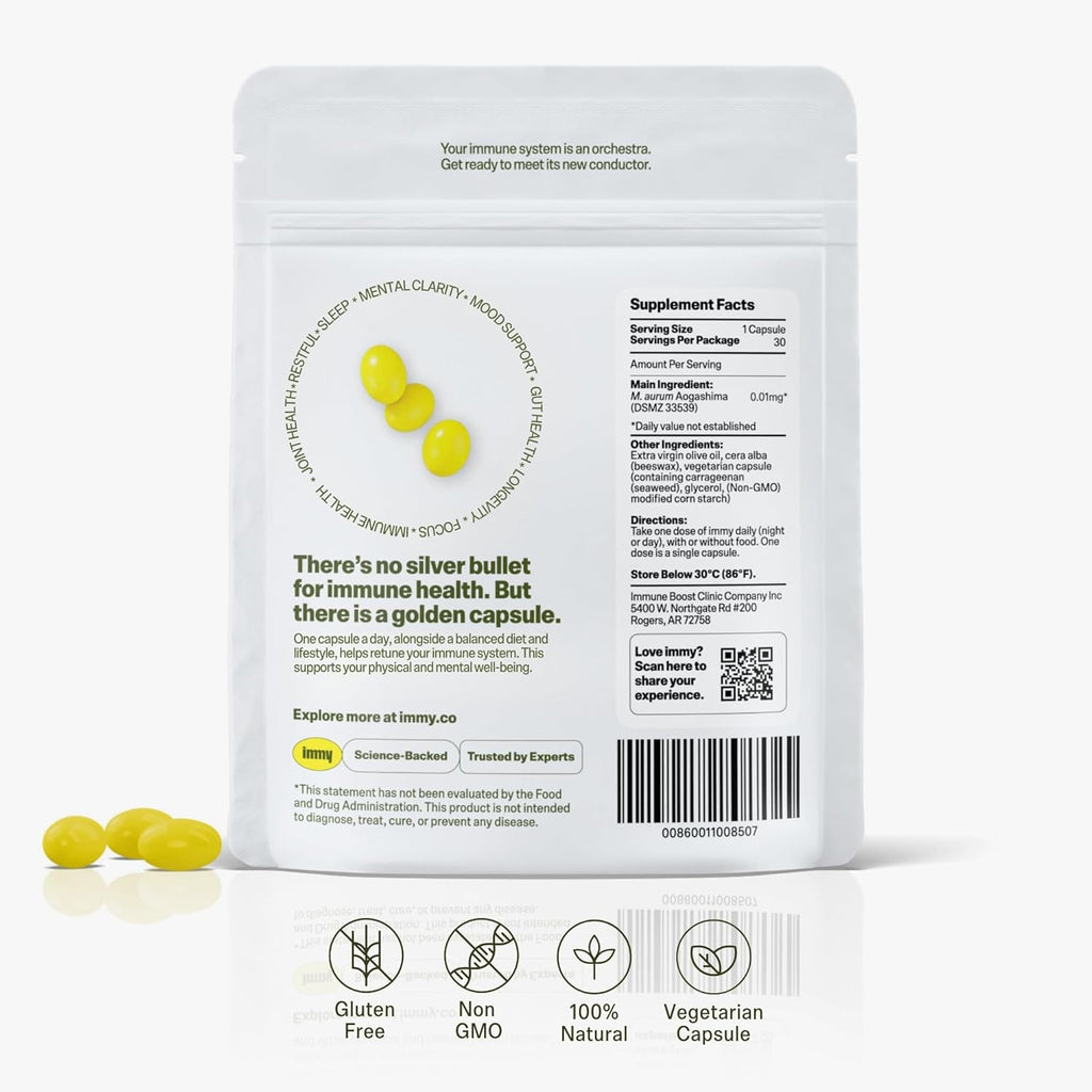 IMMY Immune Supplement for Mood Support and Gut Health, 180 Ct. - Supports Joint Relief, Focus & Mood Support, Natural Calming Aid