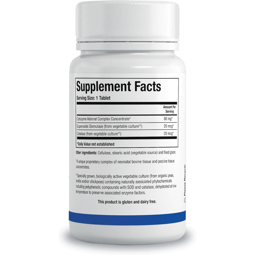 Biotics Research Cytozyme-Ad™ Adrenal Support Supplement for Women & Men– Supports Healthy Adrenal Function, Normal Energy Levels & Overall Wellbeing & Promotes Calm – 180 Tablets