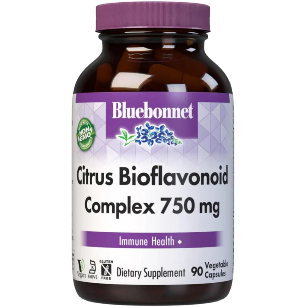 Bluebonnet Citrus Bioflavonoid Complex 750 Mg Immune System Support - Hesperidin Citrus Bioflavonoids from Oranges Lemons Grapefruit & Limes - Non-Gmo, Vegan, Gluten-Free - 90 Veggie Capsules