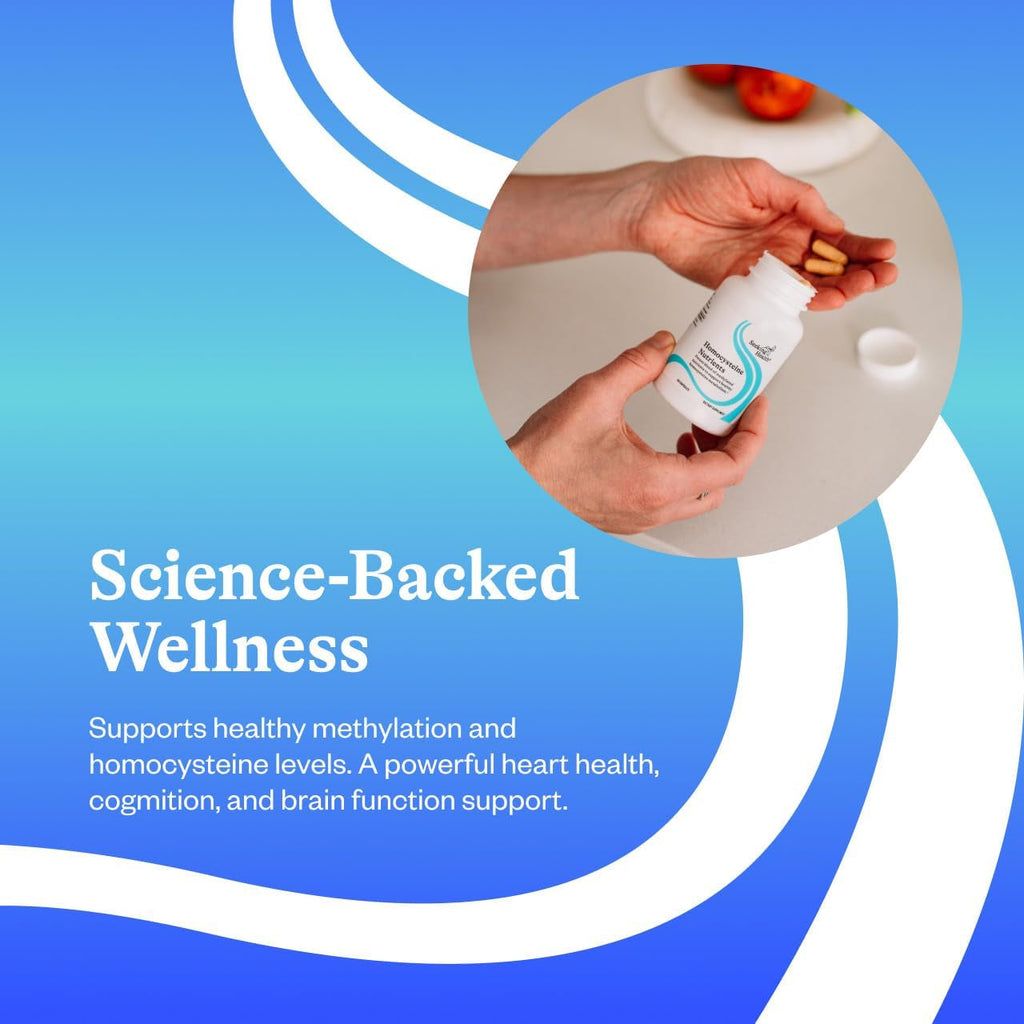 Seeking Health Homocysteine Nutrients - Supplement Formula with L-Methylfolate & Vitamin B12, B6 & B2 - Supports Healthy Cognition & Brain Function - Aids Homocysteine Metabolism - 60 Capsules