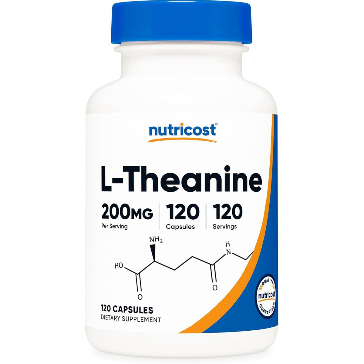 Nutricost L-Theanine 200Mg, 120 Capsules, Double Strength - Non-Gmo, Gluten Free