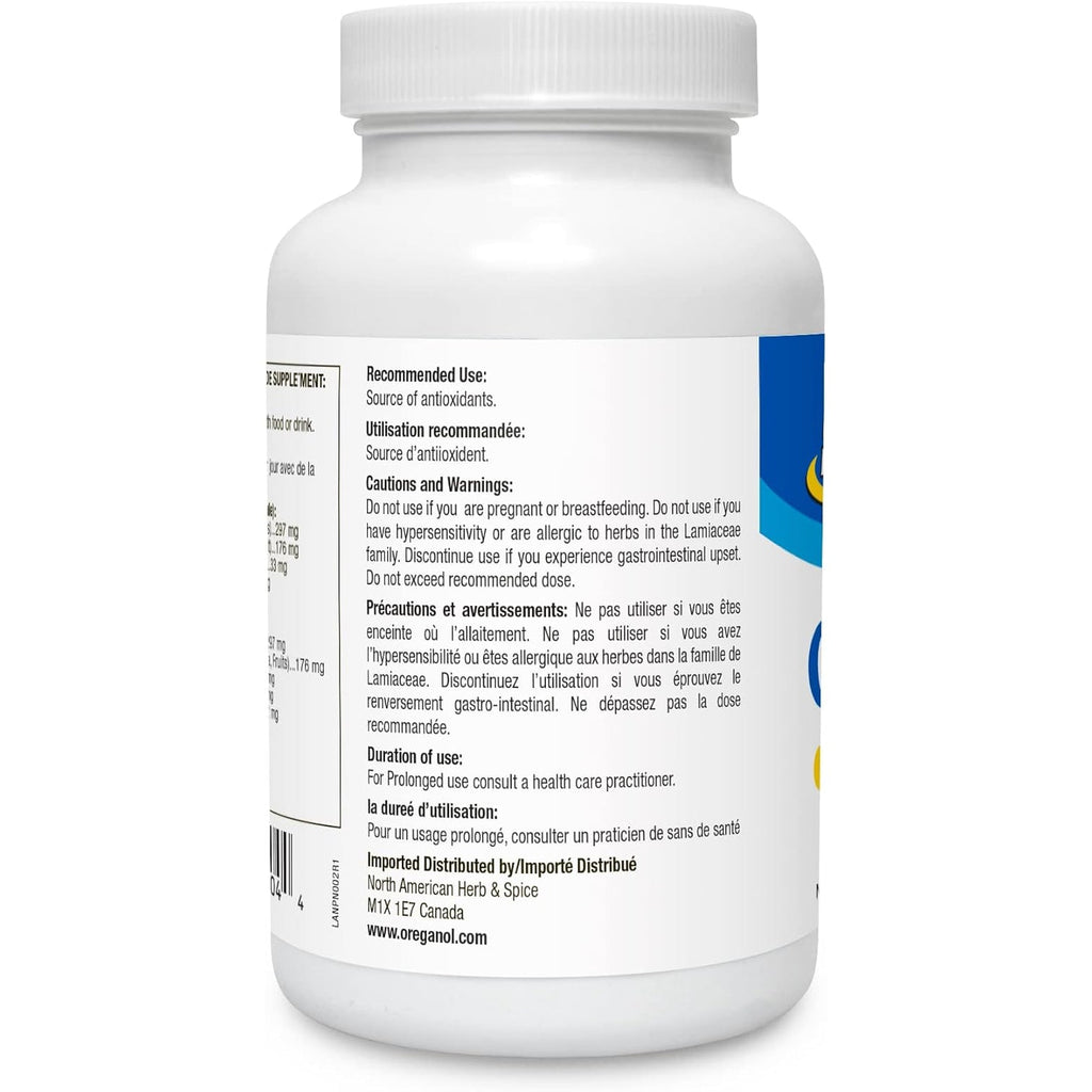 NORTH AMERICAN HERB & SPICE Oregamax - 90 Vegi Capsules - Healthy Digestive & Immune Support - Oreganol P73 Oregano Oil Supplement with Garlic & Onion - Non-Gmo - 90 Servings
