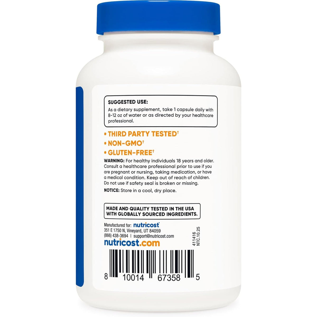 Nutricost Pine Bark Extract, 180 Capsules for 180 Servings per Bottle