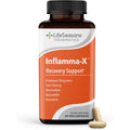 Lifeseasons Inflamma-X Joint & Tissue Support Supplement – Supports Muscle Comfort, Recovery & Flexibility – Herbal Formula with Turmeric, Bromlein, Boswellia & Protease Enzymes – 60 Capsules