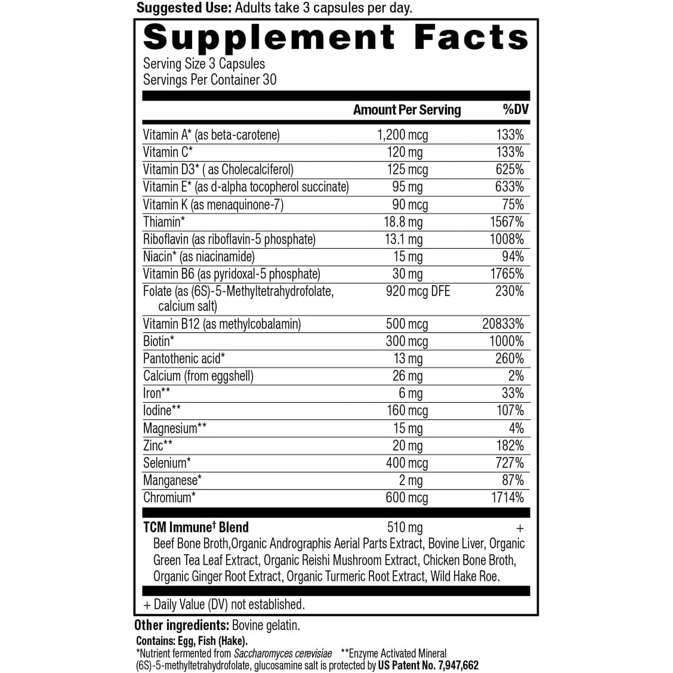 Ancient Nutrition Multivitamin for Immune Support, Immune, 21 Vitamins and Minerals with Vitamin D & C, Turmeric, Supports Immunity, Stress Relief and Heart Health, Keto Friendly, 90 Capsules