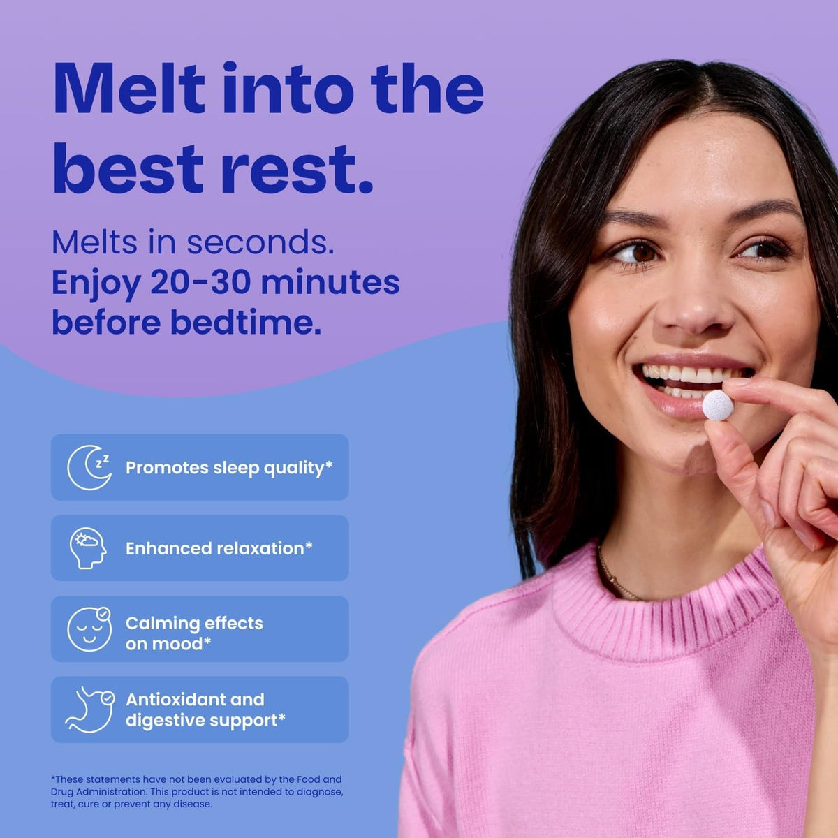 Neuro Sleep & Recharge Meltaway Mints - Sleep Aid for Adults with Melatonin 1Mg, Chamomile & Elderberry - Travel Essentials for Nighttime Relaxation & Healthy Rest Cycle - Mixed Berry (72 Ct)