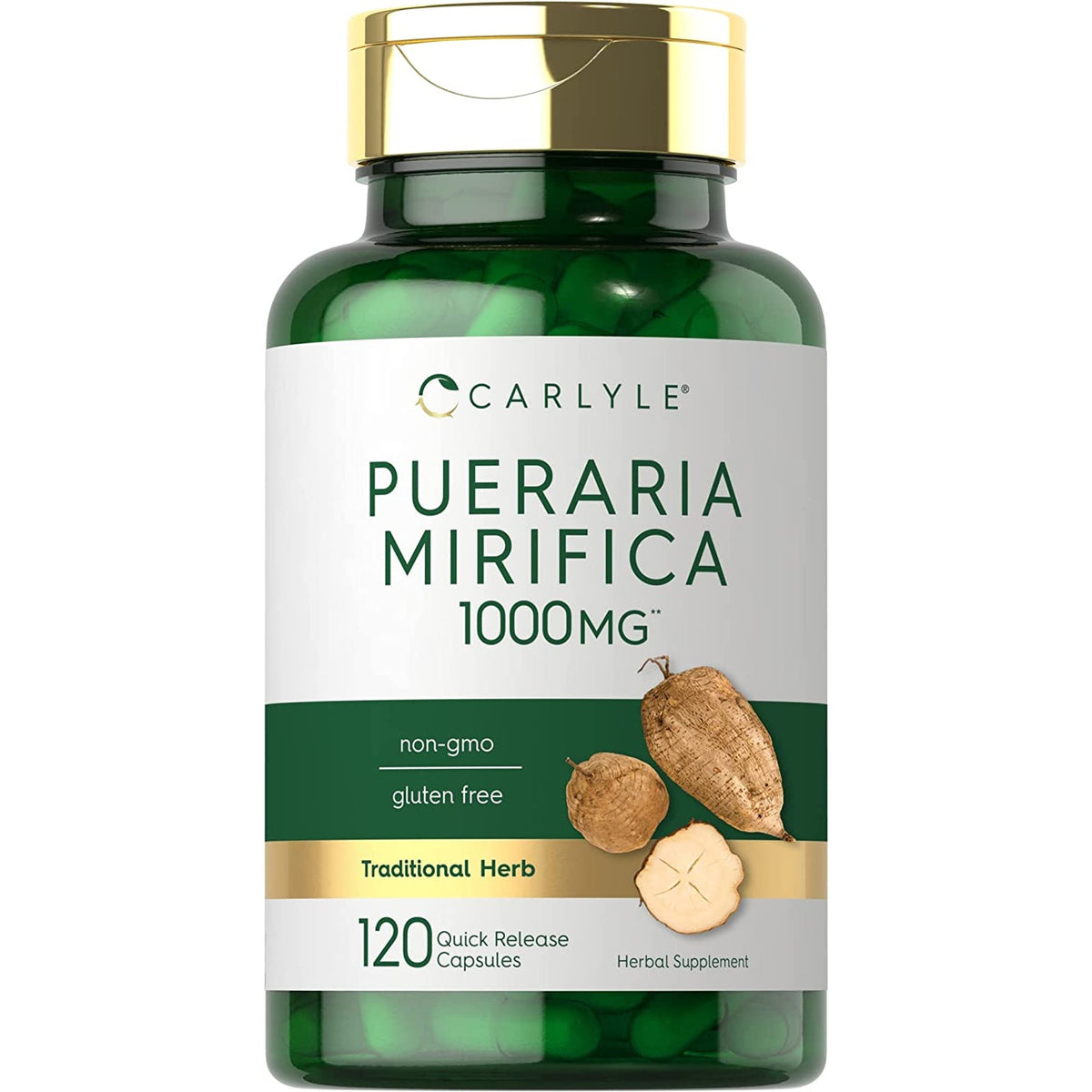 Carlyle Pueraria Mirifica Capsules | 120 Count | Root Extract | Non-Gmo & Gluten Free Supplement