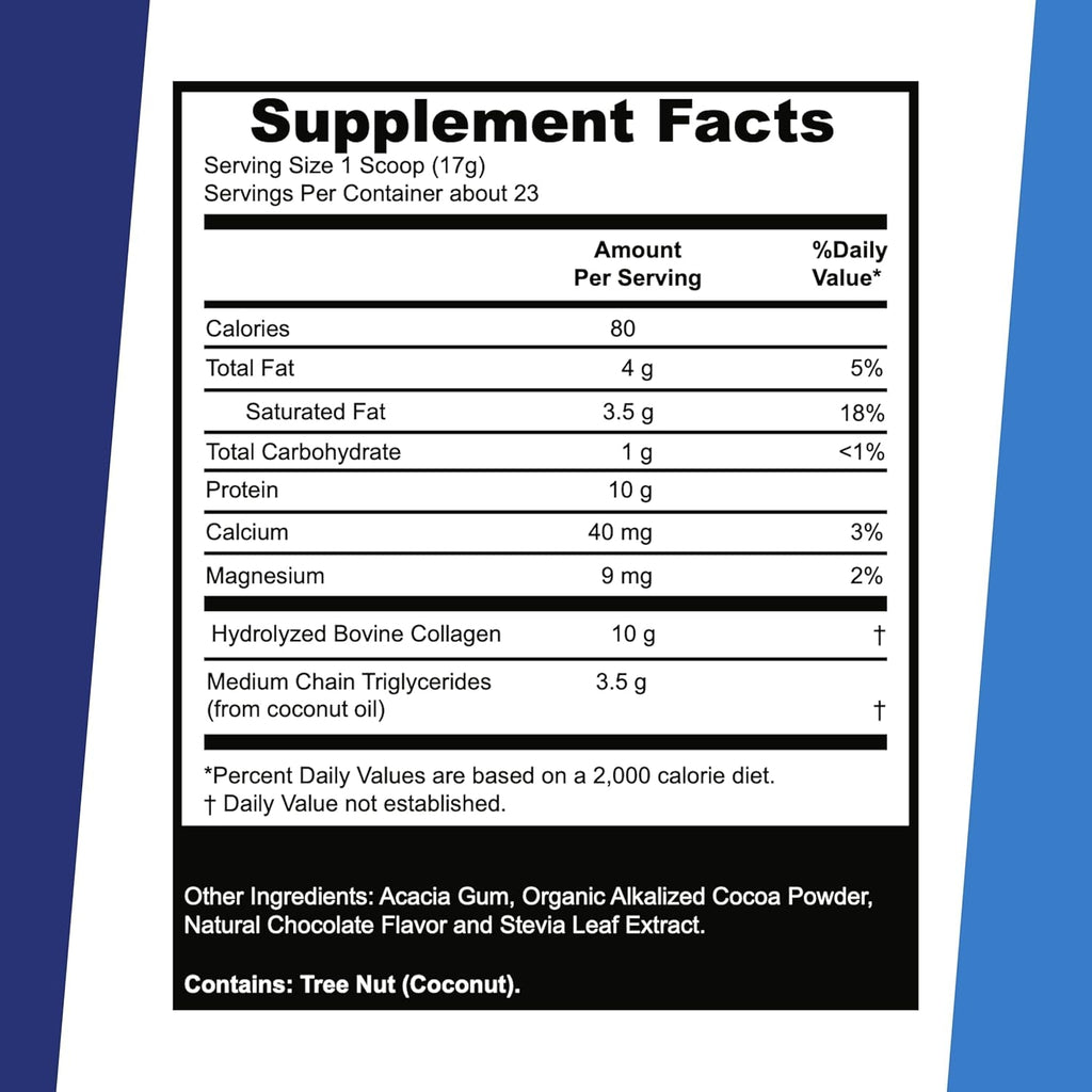 Superior Source Keto Collagen - Collagen Protein Powder with MCT Oil - Supports Hair, Skin, Nails & Joint Health - Dairy-Free - Chocolate, 14 Oz