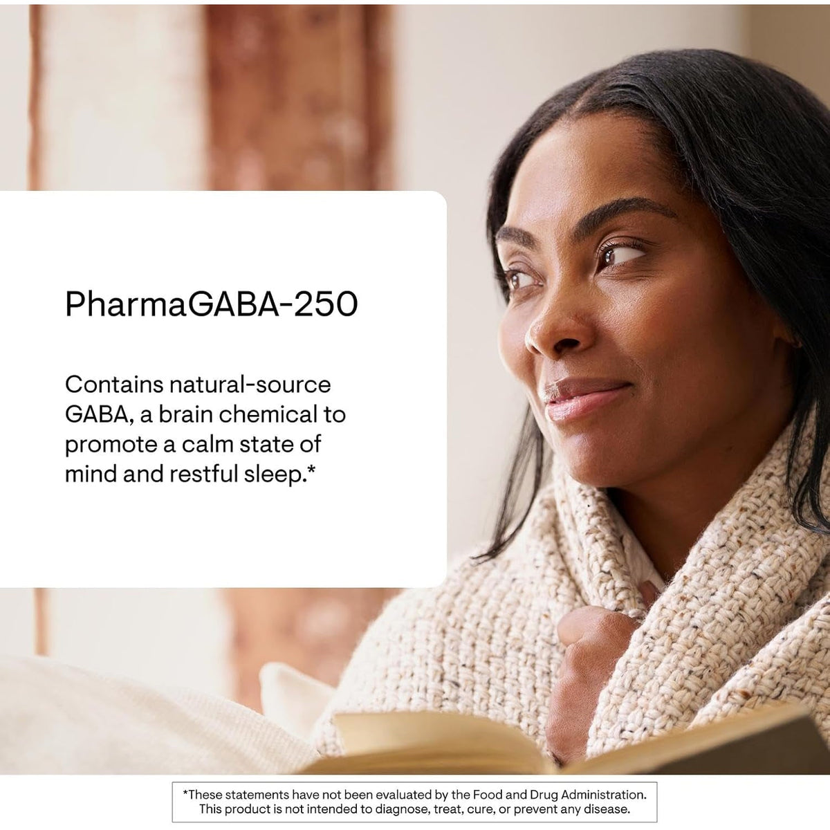 THORNE - Pharmagaba-250 - GABA Supplement - 250 Mg Natural Source Gamma-Aminobutyric Acid - Promotes a Calm, Relaxed, Focused State of Mind* - 60 Capsules