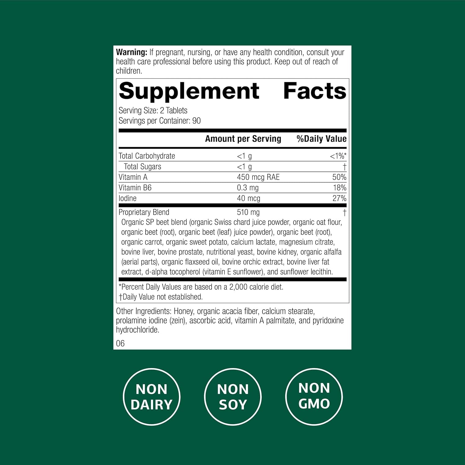Standard Process A-F Betafood - Support Gallbladder Health & Liver Care - Aids Lipid Metabolism & Bowel Functioning with Vitamins a & B6 - Gluten-Free, Non-Dairy & Non-Soy - 180 Tablets (90 Servings)