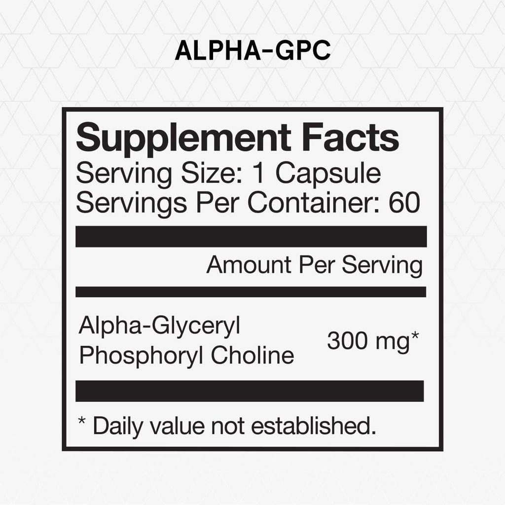 Momentous Alpha GPC Supplement - Cognitive Health & Function Support - NSF Certified for Sport - GMO- & Gluten-Free - 60 Servings