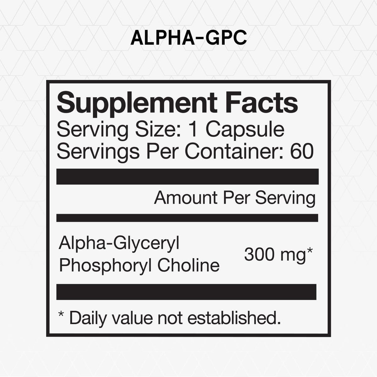 Momentous Alpha GPC Supplement - Cognitive Health & Function Support - NSF Certified for Sport - GMO- & Gluten-Free - 60 Servings
