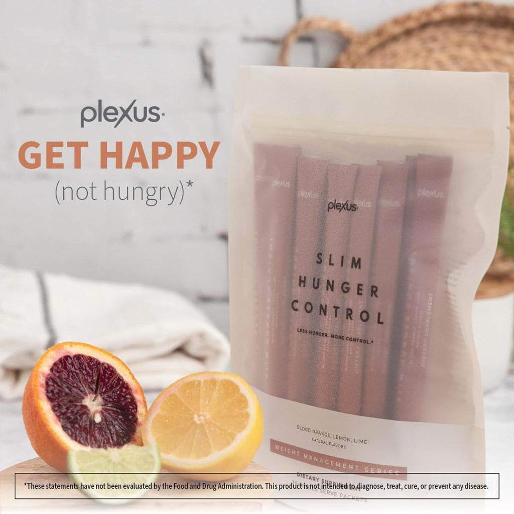 Plexus Slim Hunger Control | 30 Packets | Dietary Supplement & Glucose Metabolism Support | Vegan, Gluten Free | Health Drinks