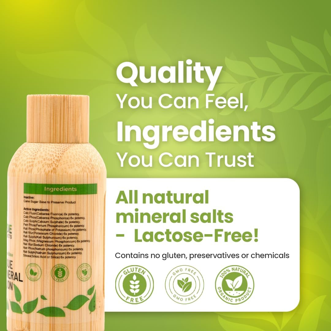 Bestmade Total Tissue Cell Salt Mineral Combination, BIO28 Lactose-Free - Helps Body Absorb Nutrients, Increases Energy Levels, Improves Sleep Patterns, and Restores Vitality, Vegan, 350 Pellets