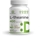L-Theanine 400Mg, 400 Capsules – Extra Strength Theanine Supplement – Amino Acids for Focus & Relaxation Support – Non-Gmo & Gluten Free
