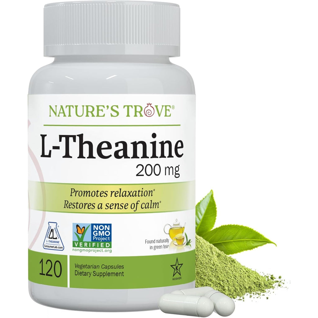 Nature'S Trove L-Theanine 200Mg 120 Vegetarian Capsules