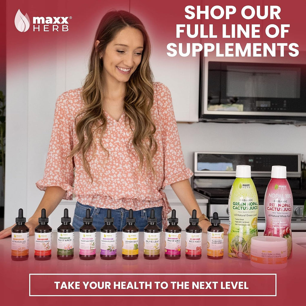 Maxx Herb Red Maca Root Extract - Max Strength Liquid Drops Absorb Better than Powder or Capsules, for Stamina, Memory and Focus - 4 Oz Bottle (60 Servings)