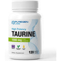 Puregen Labs Taurine 1000Mg [High Potency] 120 Veg Capsules | No Harmful Additives | Non-Gmo, NO Gluten and Dairy - 120 Servings