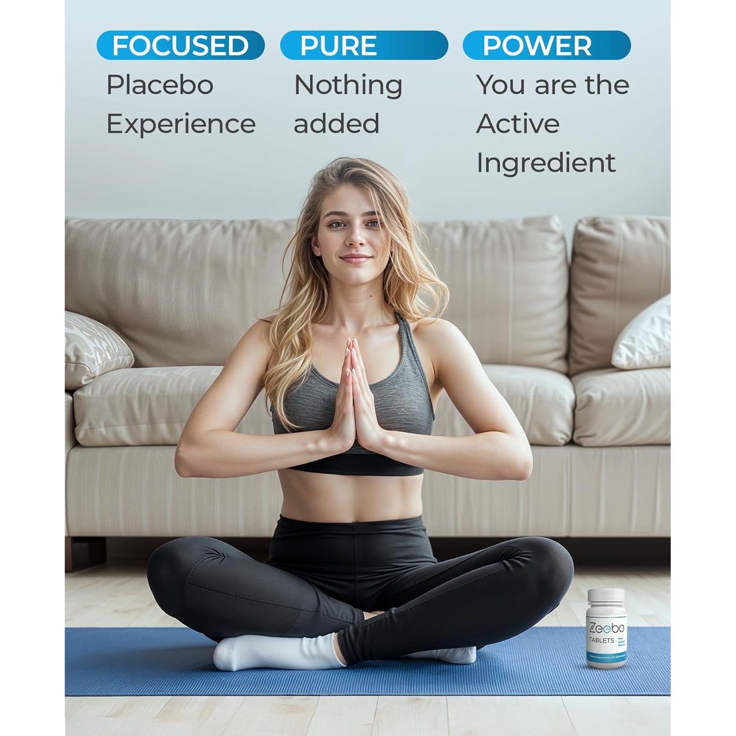 Zeebo Placebo Pills - Choose Tablet or Capsule Form (Tablets)