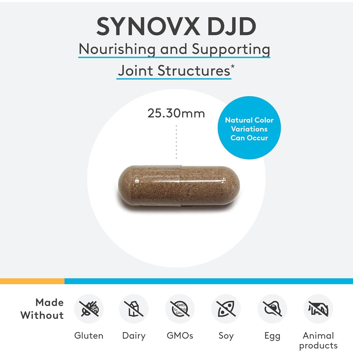 XYMOGEN Synovx DJD - Joint Support Supplement - Helps Maintain Healthy Joints - Provides Joint Tissue Building Blocks with MSM, Green-Lipped Mussel, Chondroitin & Glucosamine - 120 Capsules