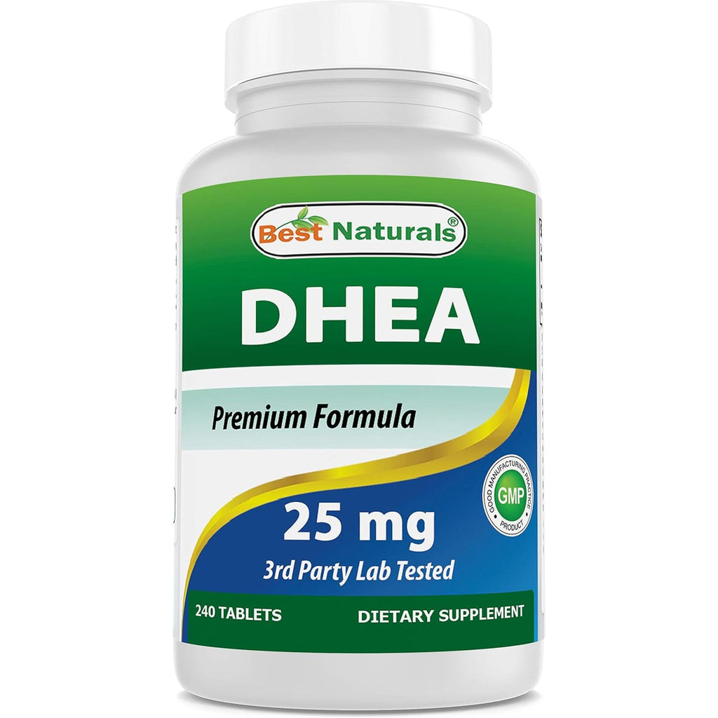 Best Naturals Dhea 25Mg Supplement 240 Tablets - Supports Balanced Hormone Levels for Men & Women - Promotes Healthy Aging - USA Manufactured