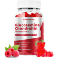 Glucosamine Chondroitin Gummies with MSM & Elderberry Extra Strength - Joint Support, Antioxidant Immune Support Supplement for Adults, Men & Women - 60 Raspberry Gummies