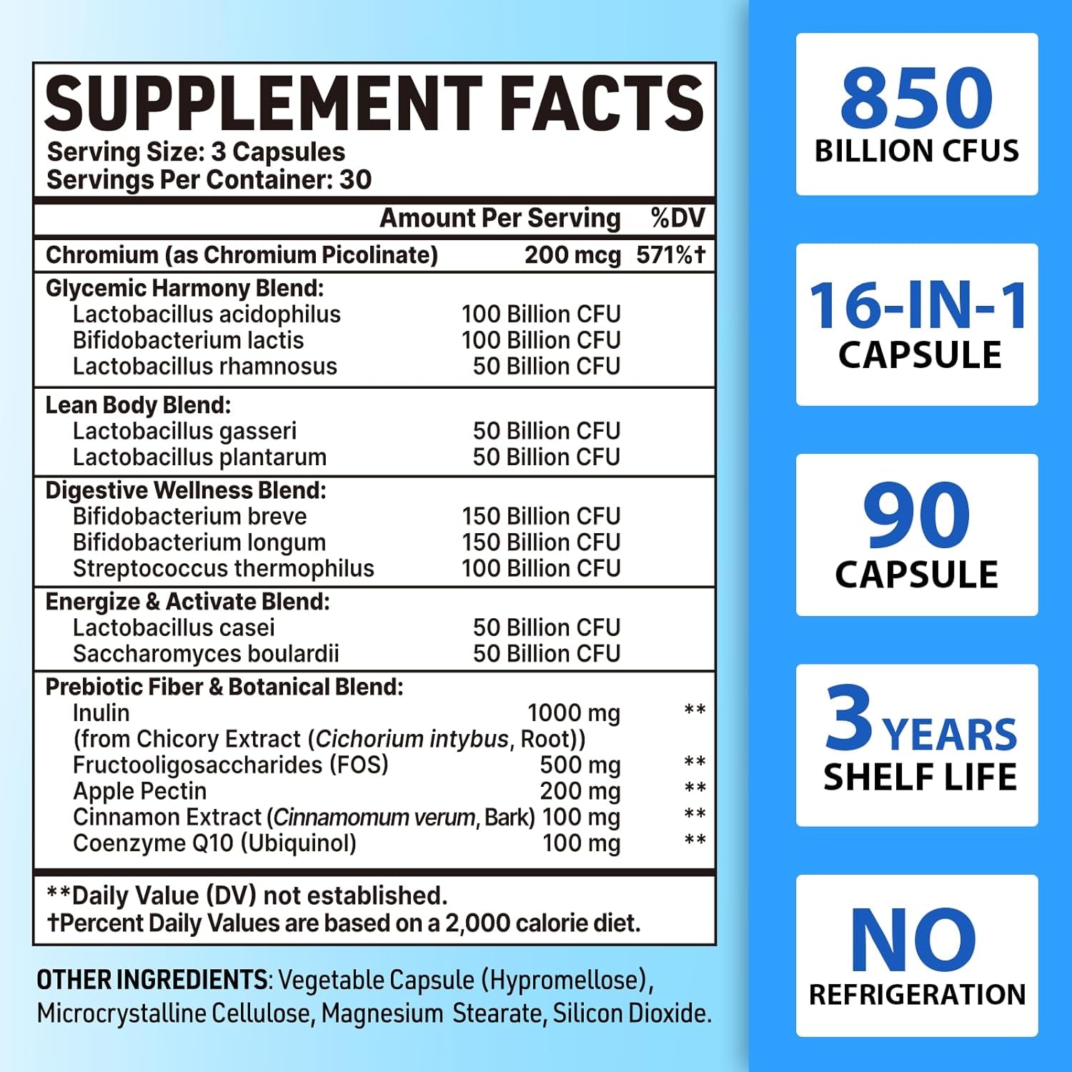 Probiotics for Men, Advanced 50+ Mens Probiotic, Comprehensive Gut & Energy Support with 850 Billion CFU, 1800Mg Prebiotics Fiber – Tailored Wellness Mens Probiotics for Gut Health over 50, 90 Capsule
