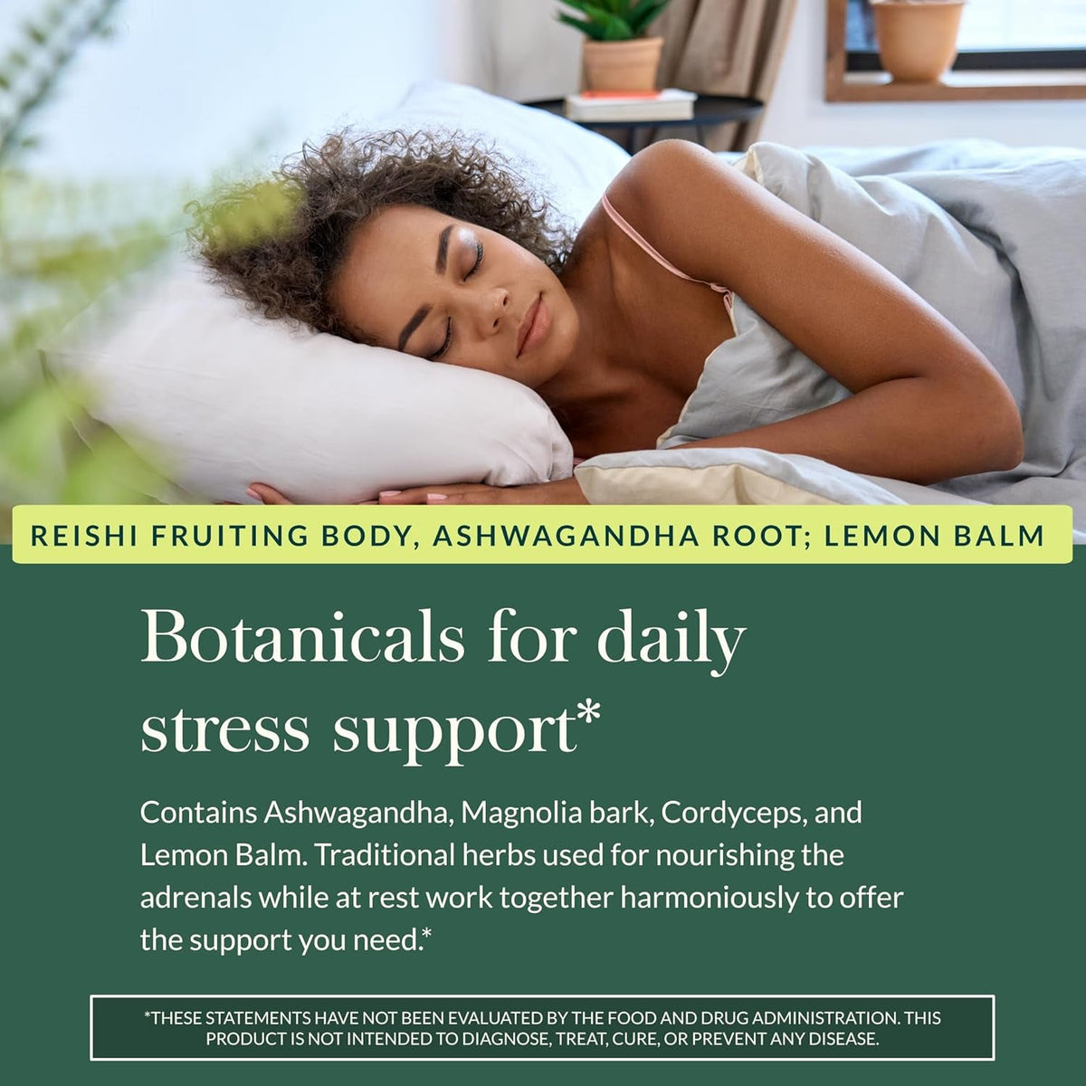 Gaia Herbs Adrenal Health Nightly Restore - Herbal Supplement with Ashwagandha, Magnolia Bark, Cordyceps, Lemon Balm & More* - 120 Vegan Liquid Phyto-Caps (60 Servings)