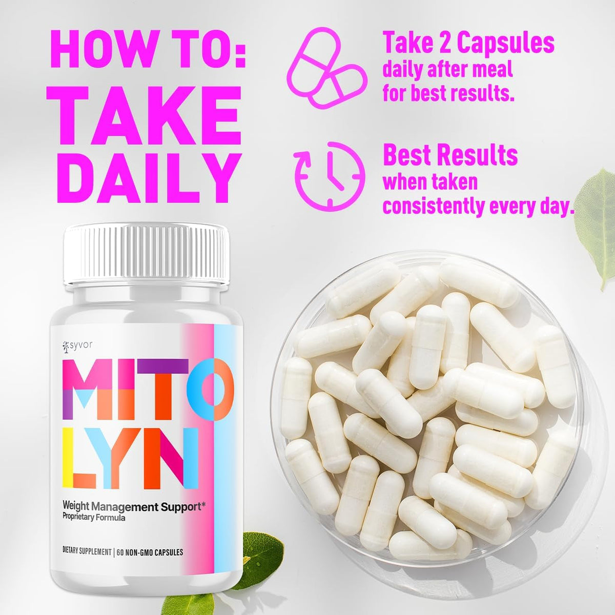 Mitolyn Pills, Official Mitolyn Purple Peel Capsules Advanced Formula Supplement, All Natural Mito Lyn Keto Support Maximum Strength Energy and Wellness Capsulas Mitolin Vitamin Pastilla (60 Capsules)