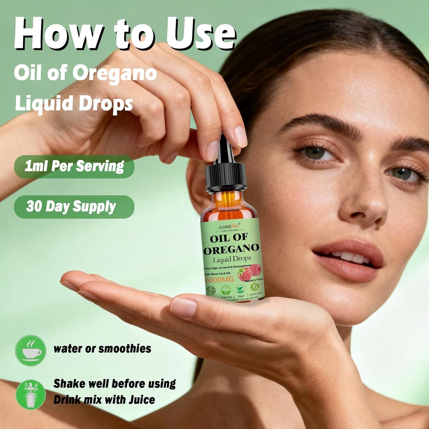 Oil of Oregano with Black Seed Oil Liquid Drops 丨20:1 Super Concen -Trated Extract with High Carvacrol | Organic 2-In-1 Formula for Immune Antioxidant & Respiratory Health, Non-Gmo, Vegan, Gluten-Free